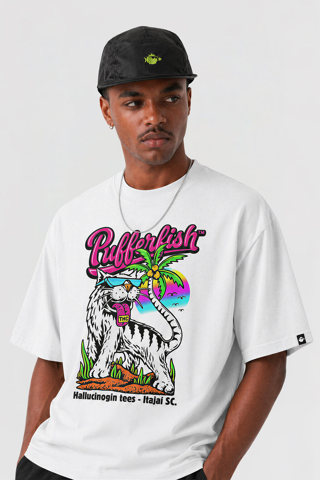Camiseta Pufferfish - Allucinnogin (Estampa Frontal)