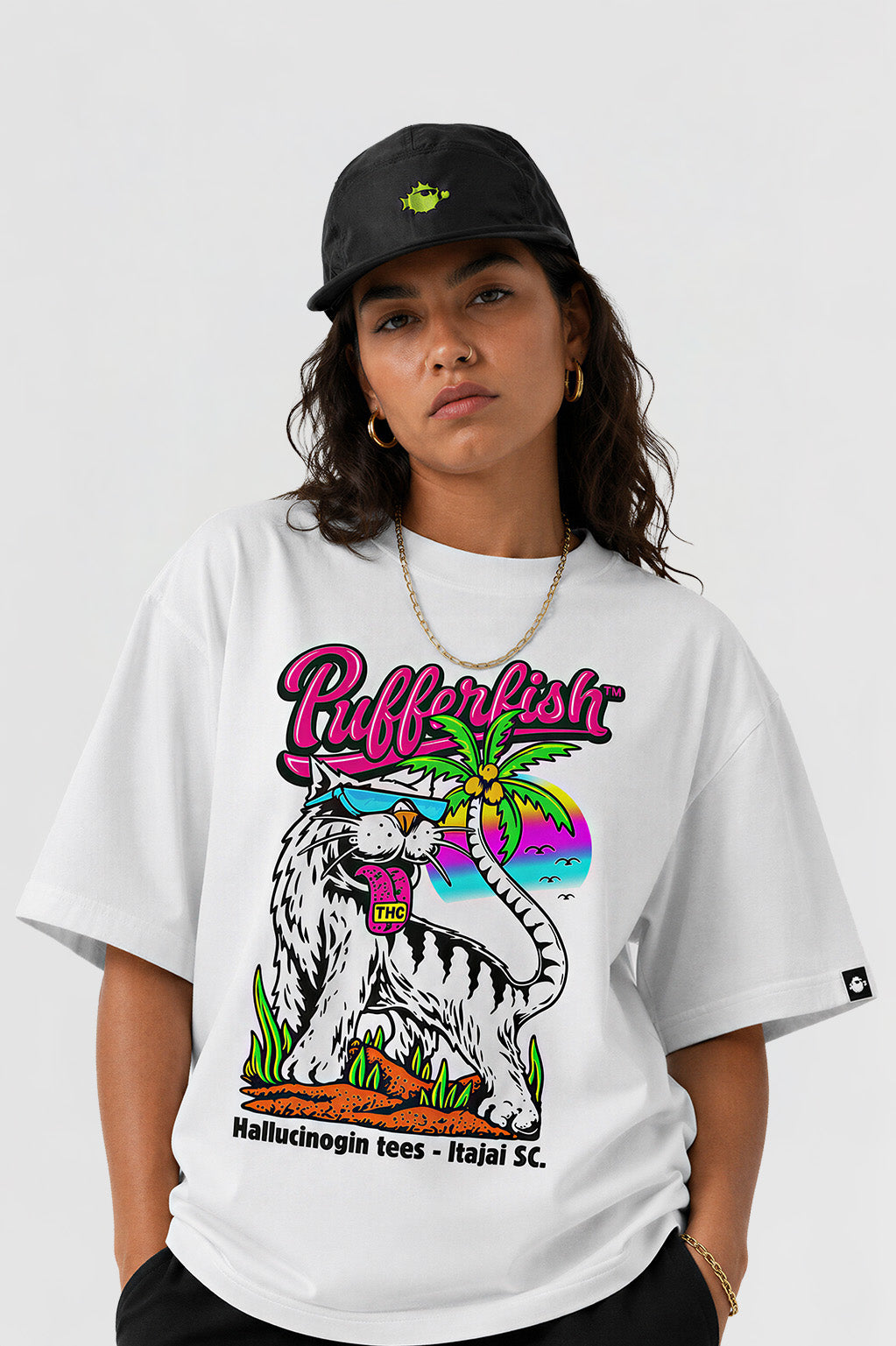 Camiseta Pufferfish - Allucinnogin (Estampa Frontal)