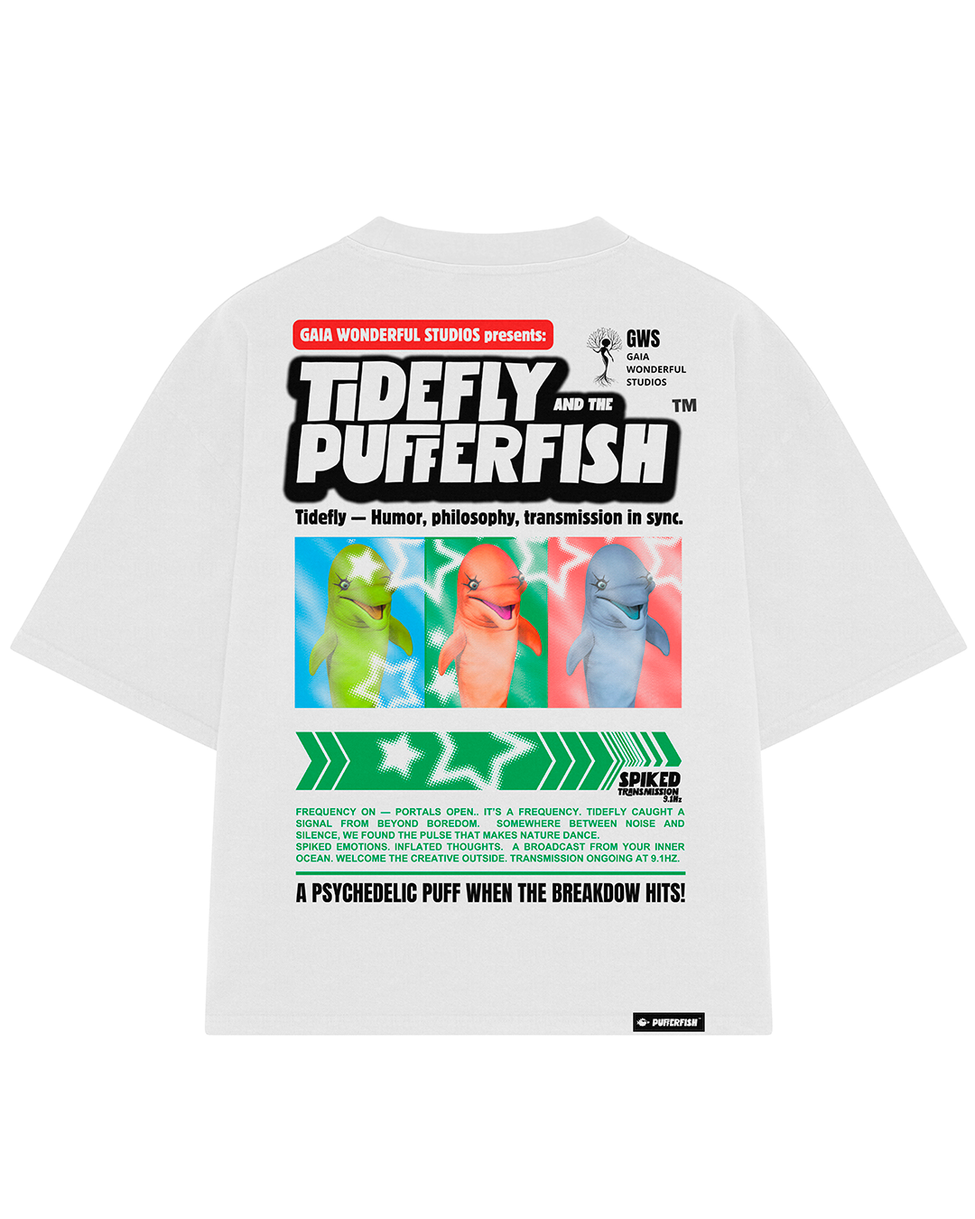 Camiseta Pufferfish - Psychedelic Puff