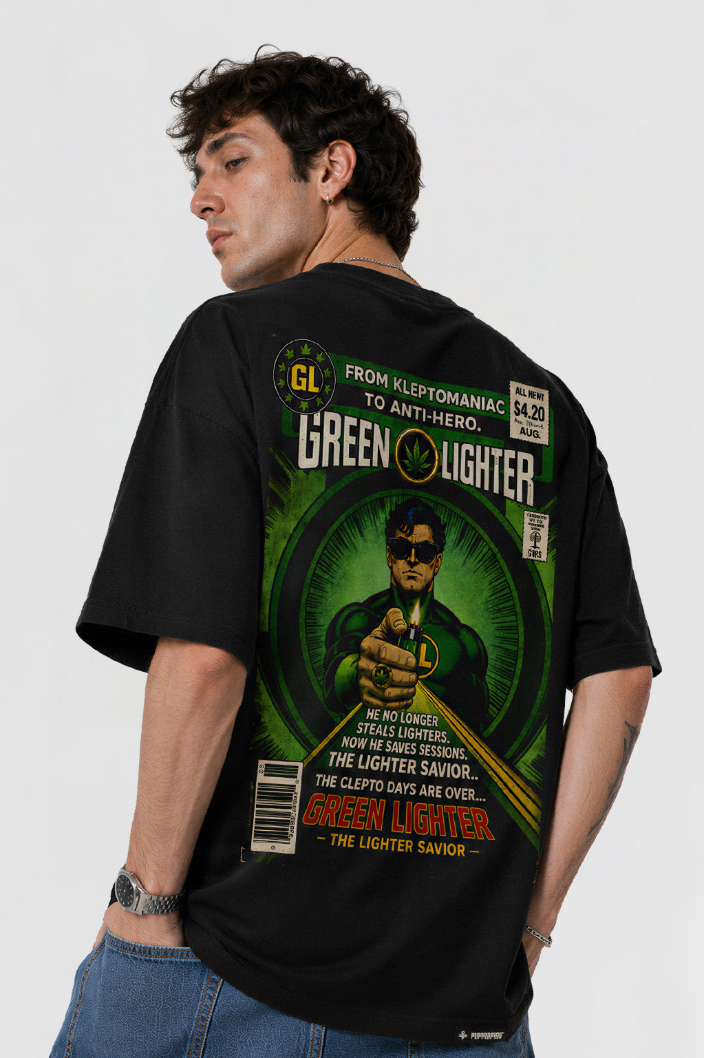 Camiseta Pufferfish - Green Lighter