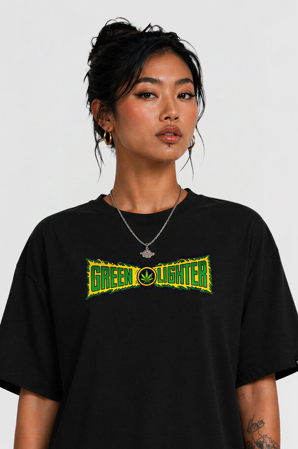 Camiseta Pufferfish - Green Lighter