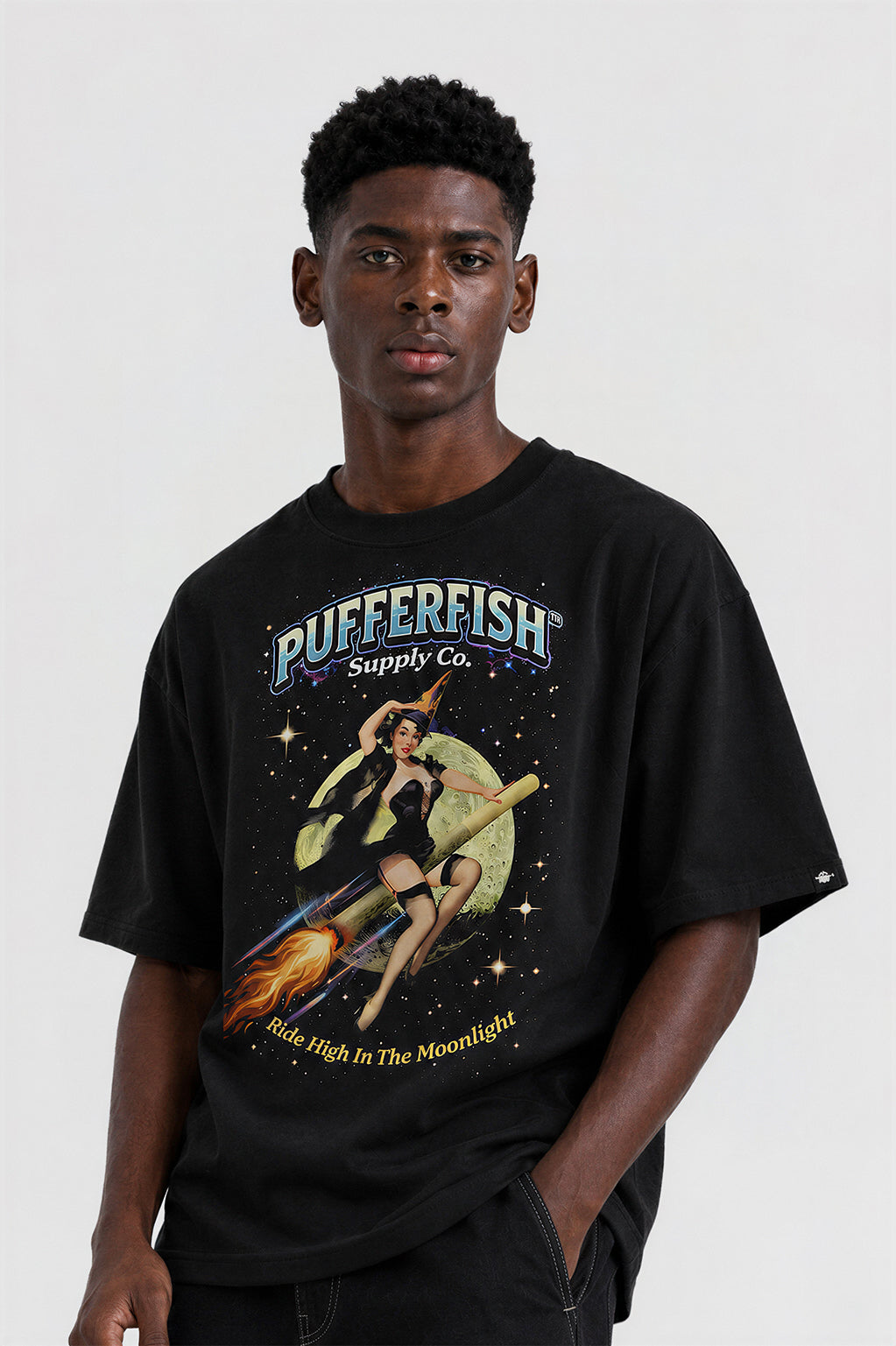 Camiseta Pufferfish - High Hide Moon Night (Estampa Frontal)