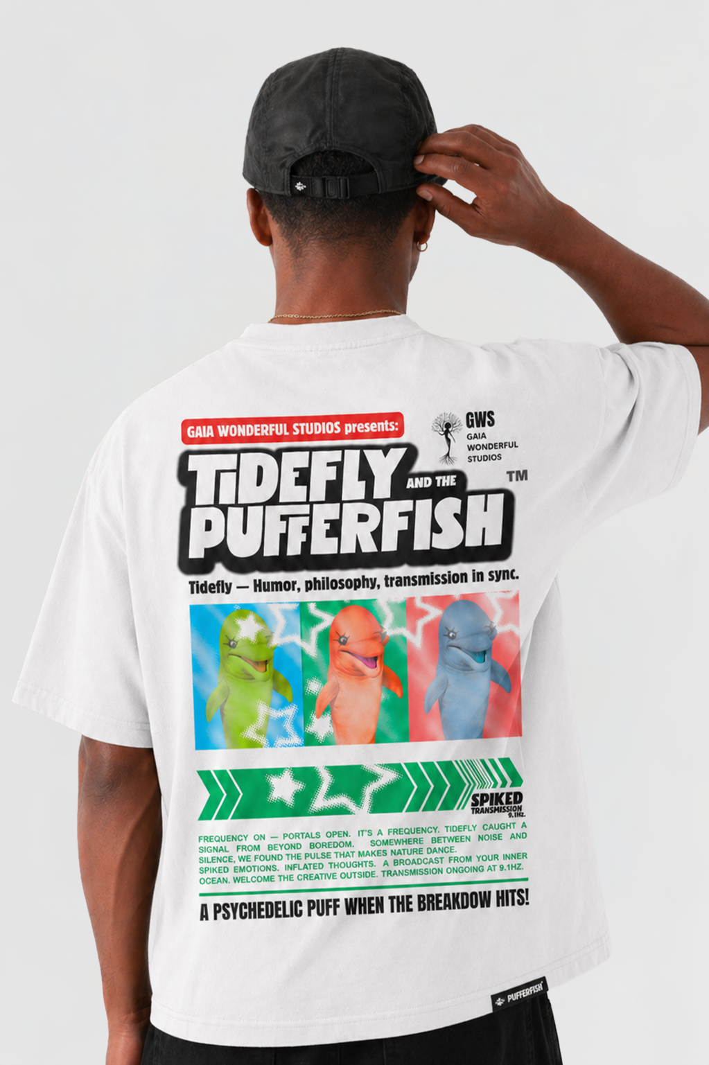 Camiseta Pufferfish - Psychedelic Puff