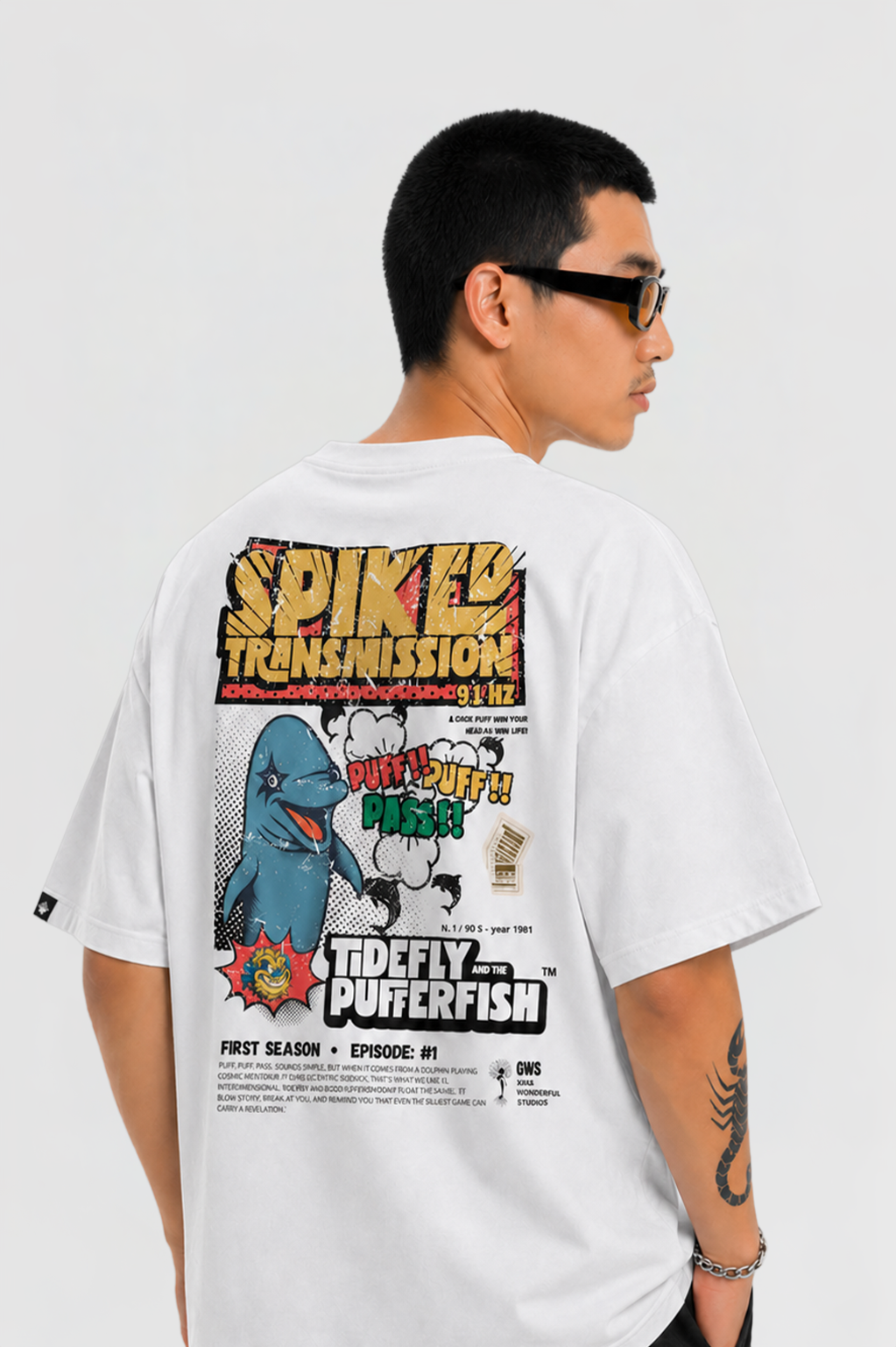 Camiseta Pufferfish - Puff, Puff, Pass
