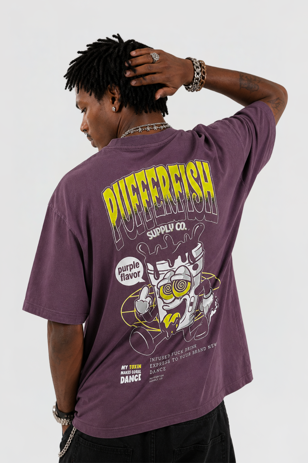 Camiseta Pufferfish - Purpe Flavor