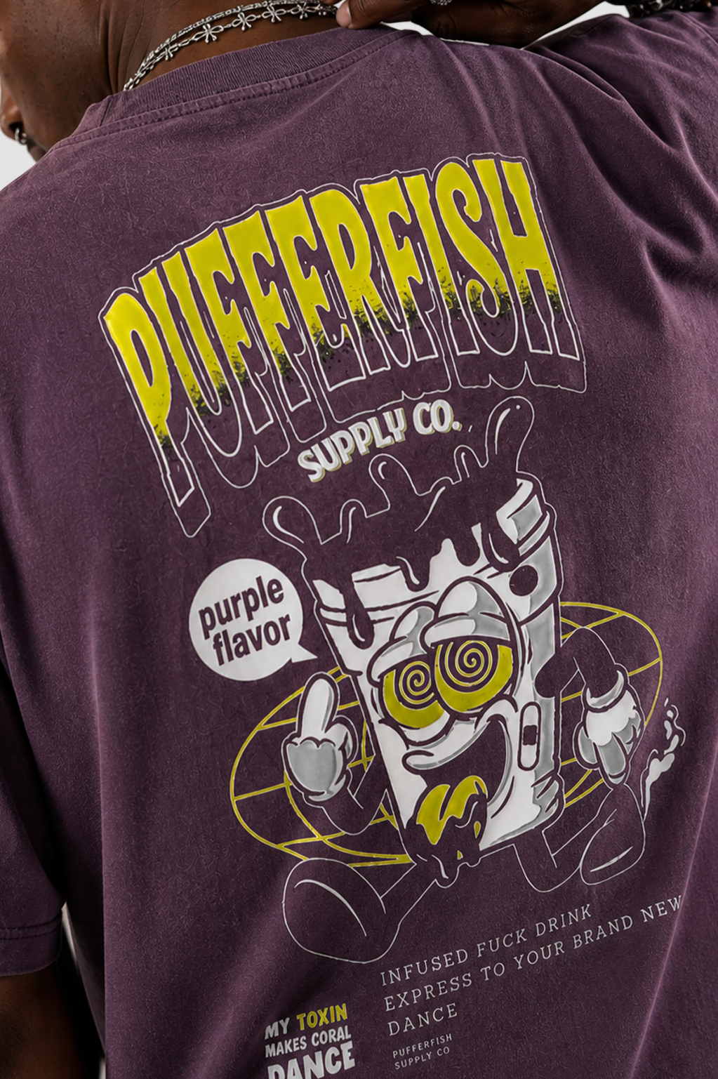 Camiseta Pufferfish - Purpe Flavor
