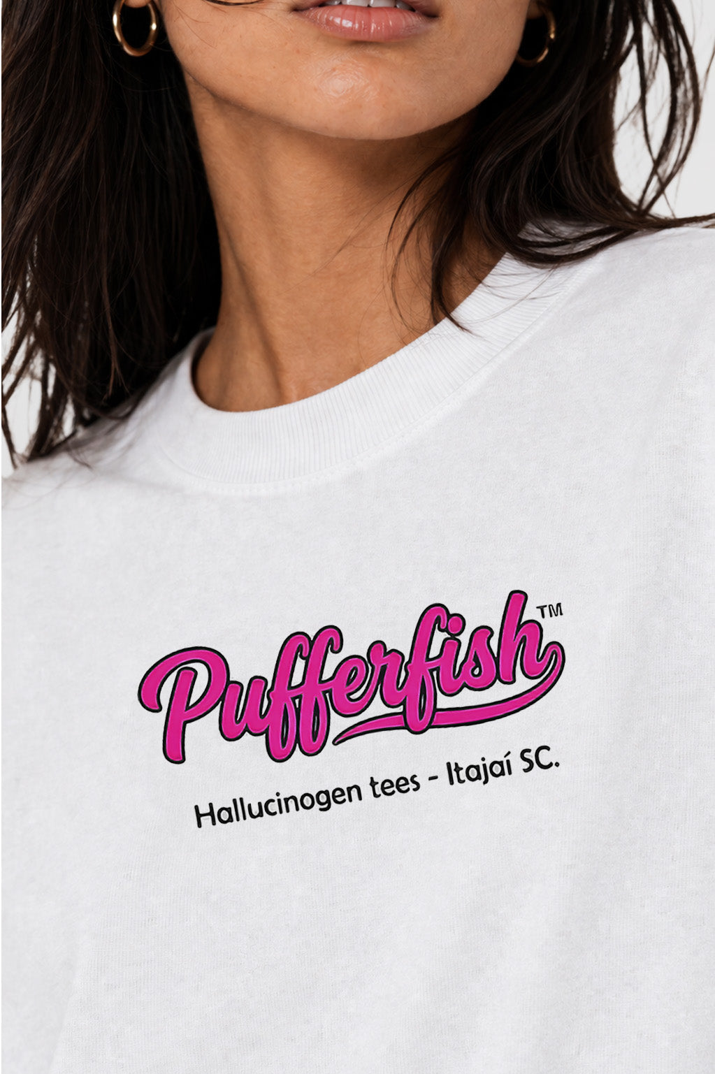 Camiseta Pufferfish Allucinnogin look completo oversized