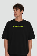 Camiseta Pufferfish Basics Preta streetwear oversized