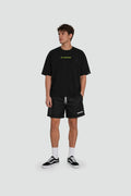 Camiseta Básica Praia — Basics Preta, detalhe da peça