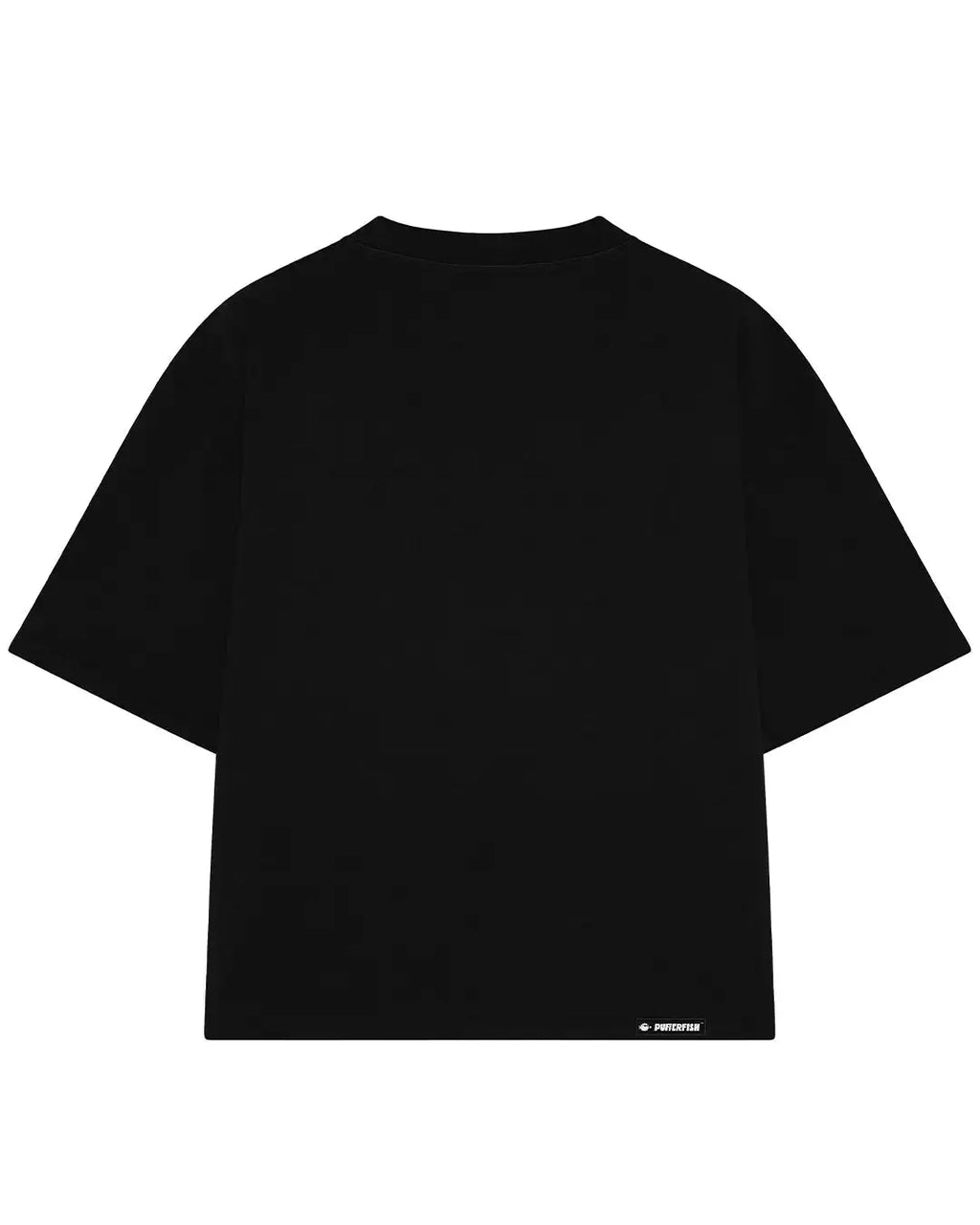 Camiseta Básica Praia — Basics Preta, vista das costas