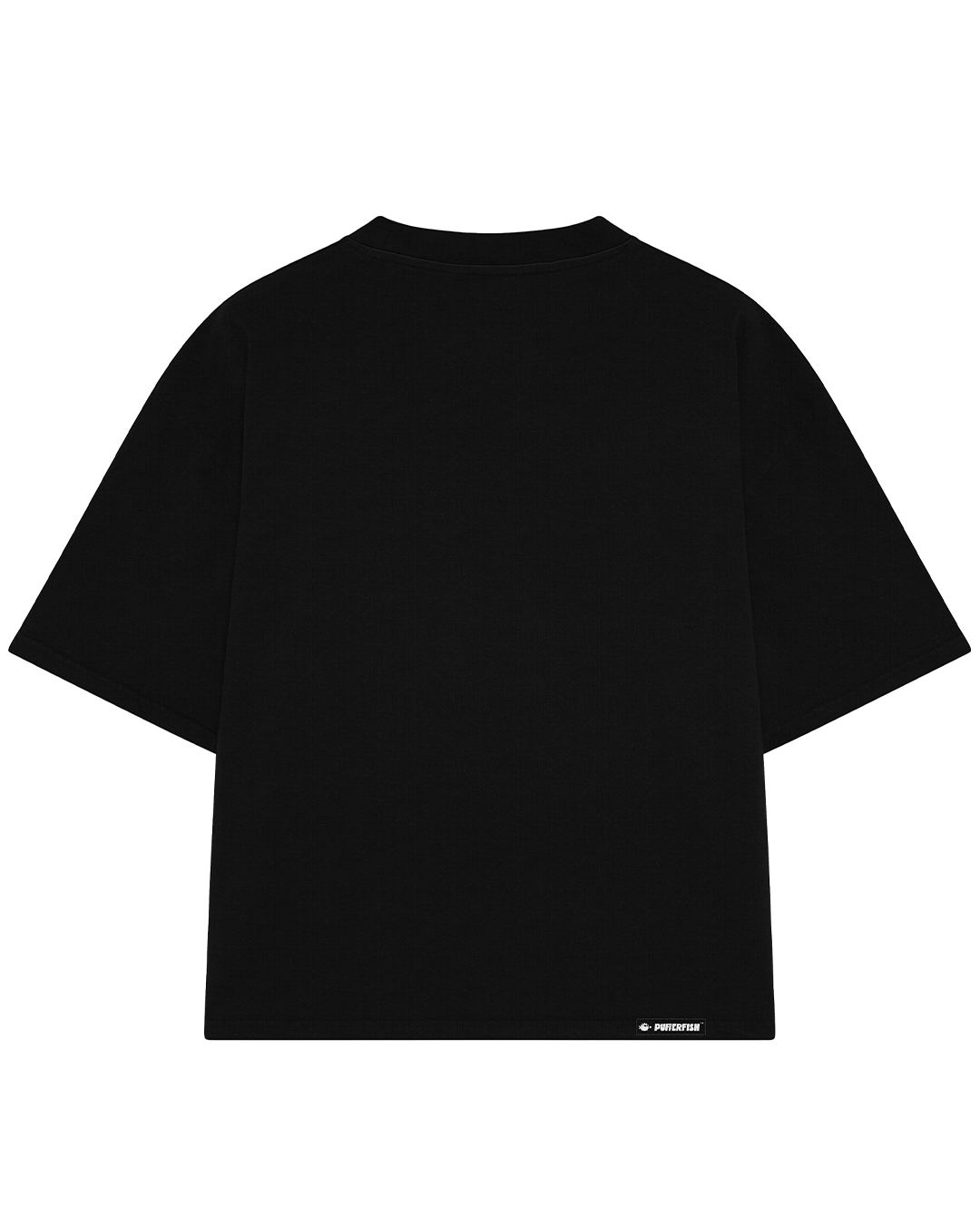 Camiseta Pufferfish Basics Preta vista traseira
