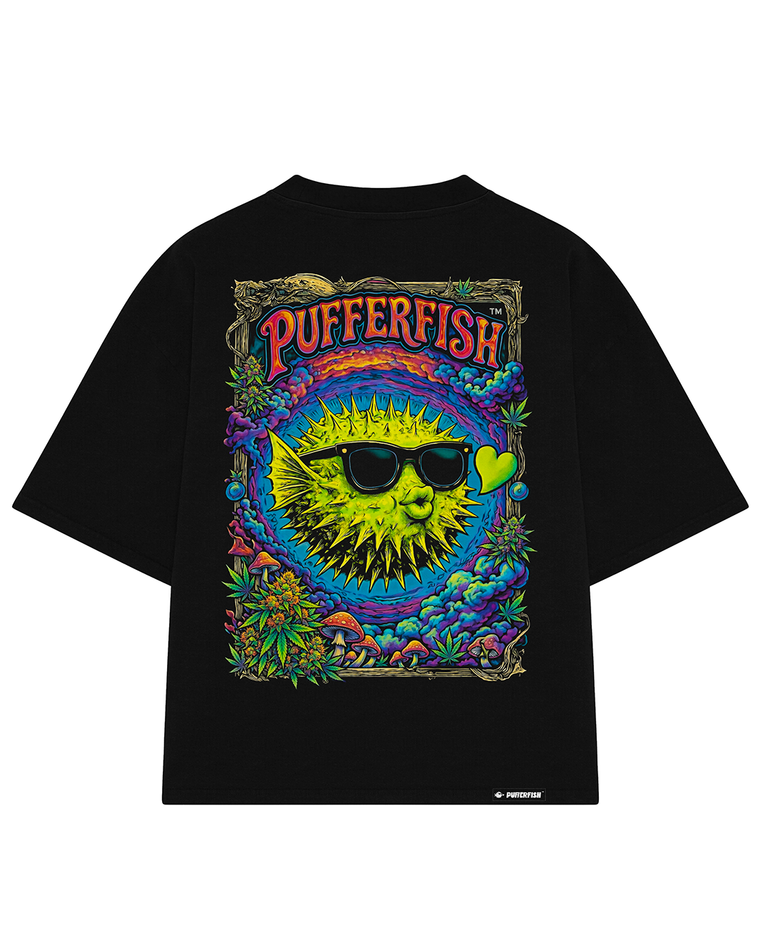 Camiseta Pufferfish Blow Up Show Up 2 vista traseira