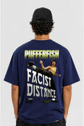 Camiseta Pufferfish Facist Distance streetwear antifascista