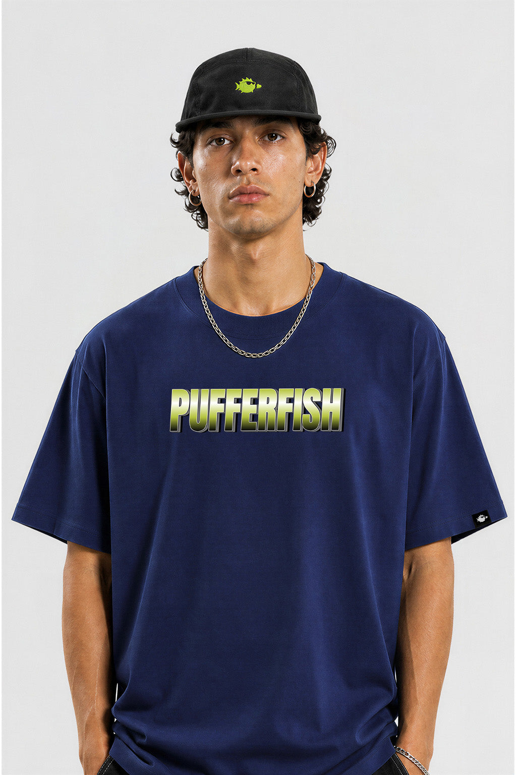 Camiseta Pufferfish Facist Distance detalhe da estampa