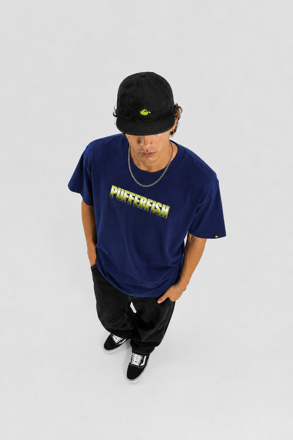 Camiseta Pufferfish Facist Distance vista lateral