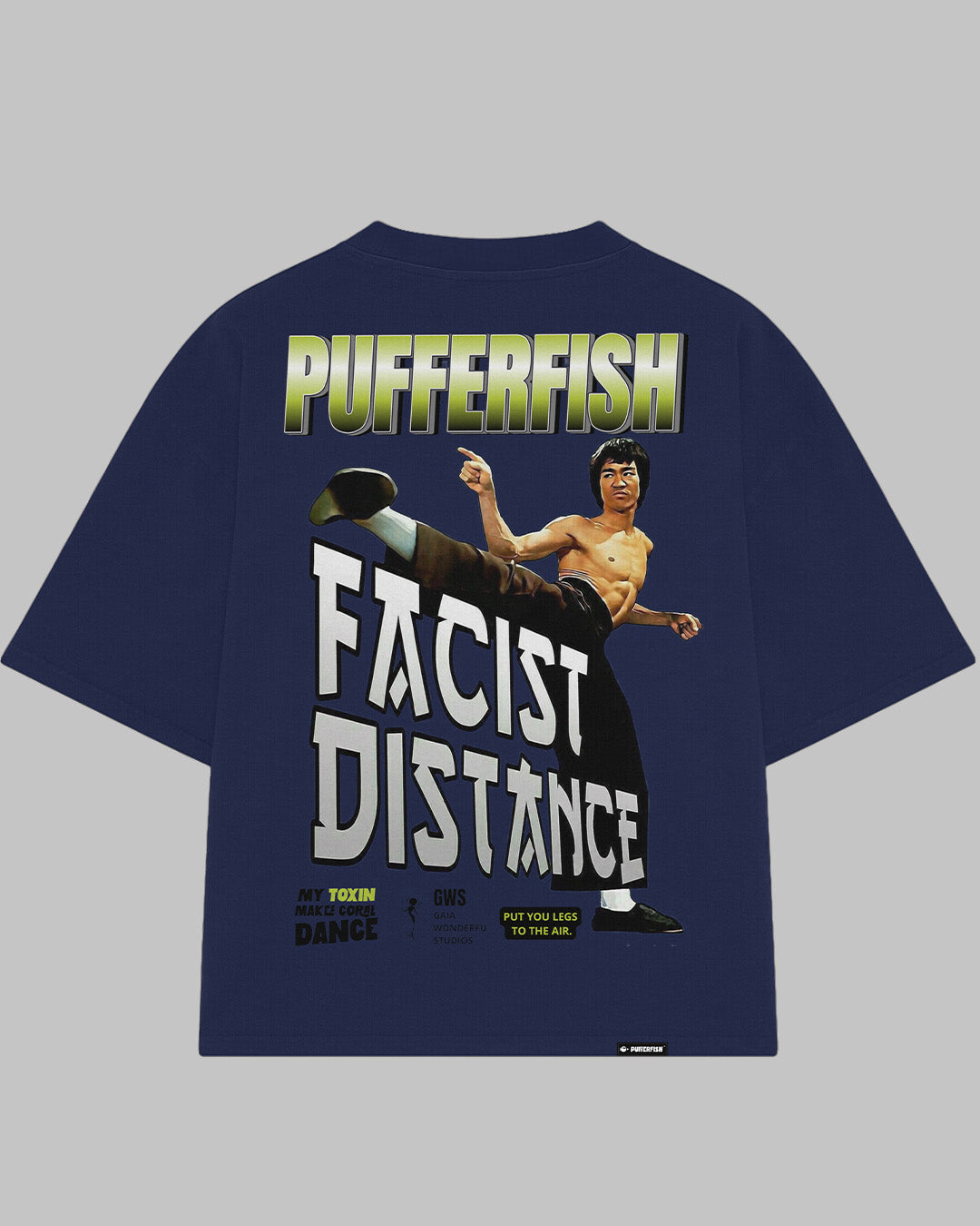 Camiseta Pufferfish Facist Distance look streetwear final