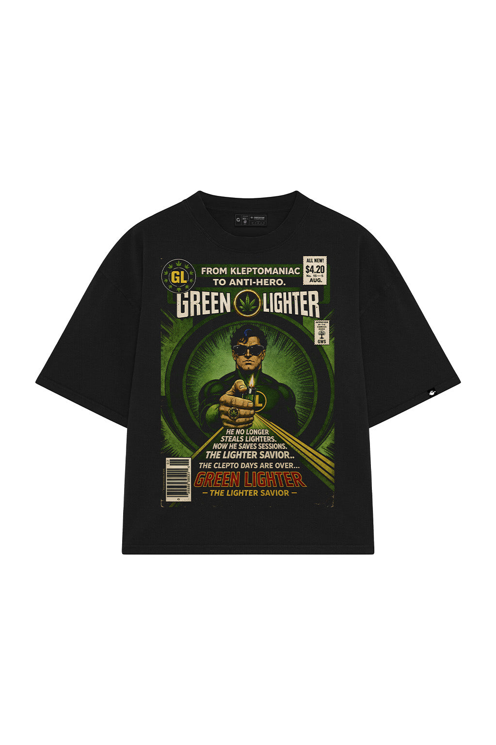 Camiseta Pufferfish GreenLighter vista lateral
