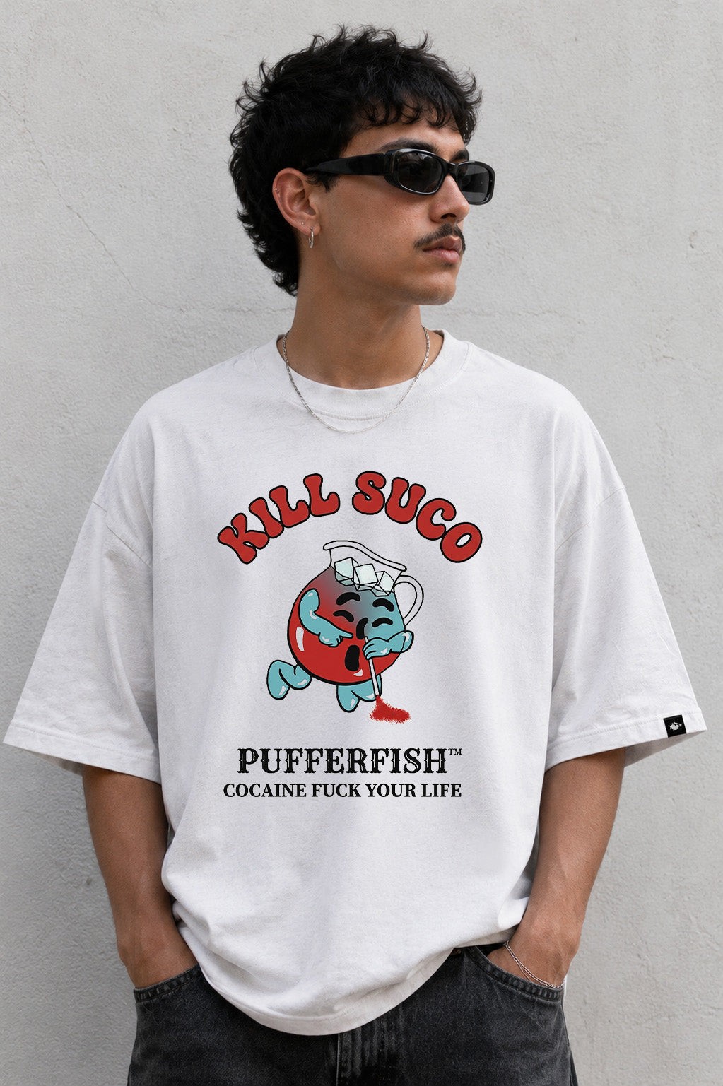 Camiseta Pufferfish Kill Suco look completo