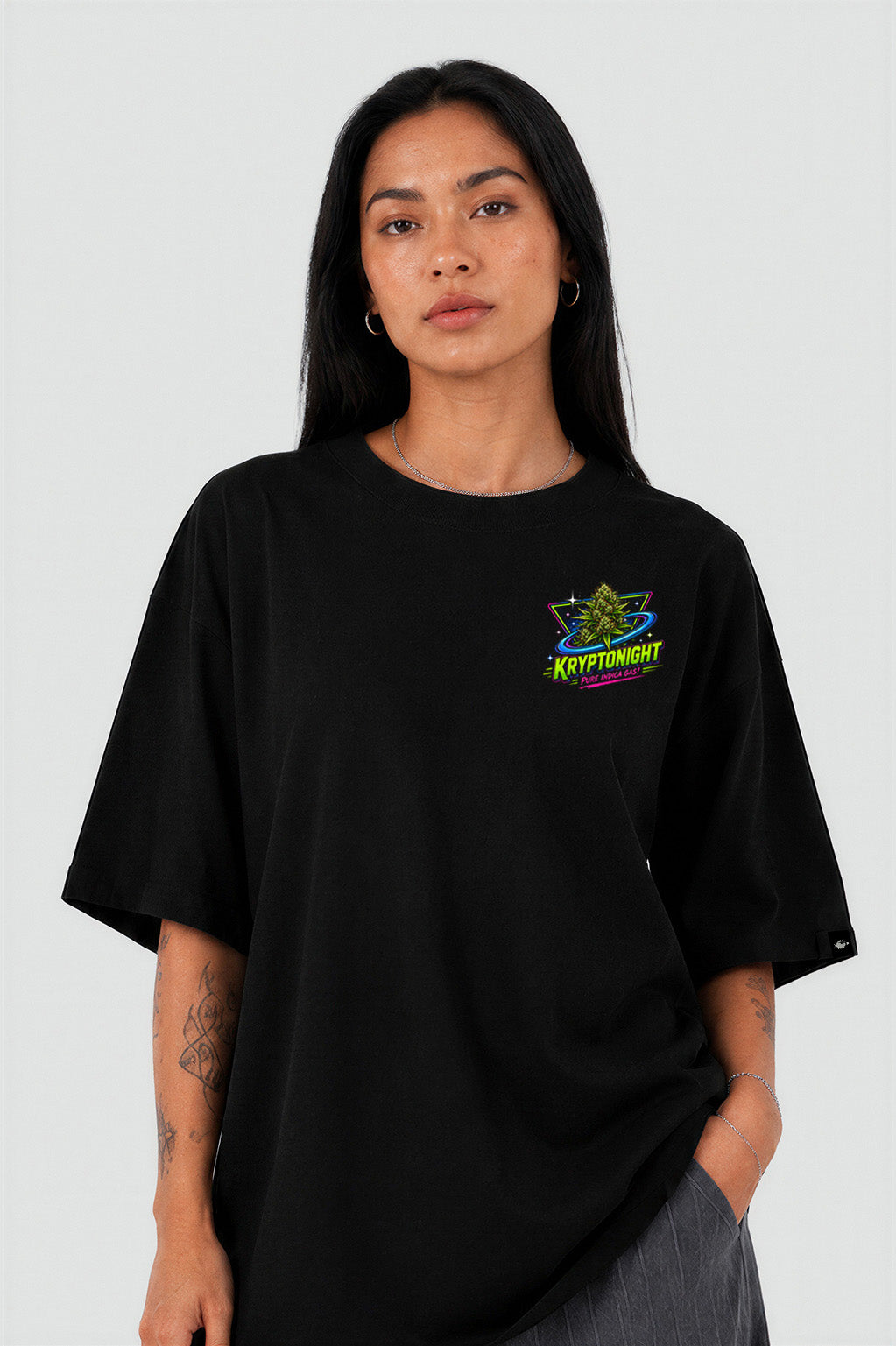 Camiseta Pufferfish Kryptonight Kush streetwear oversized