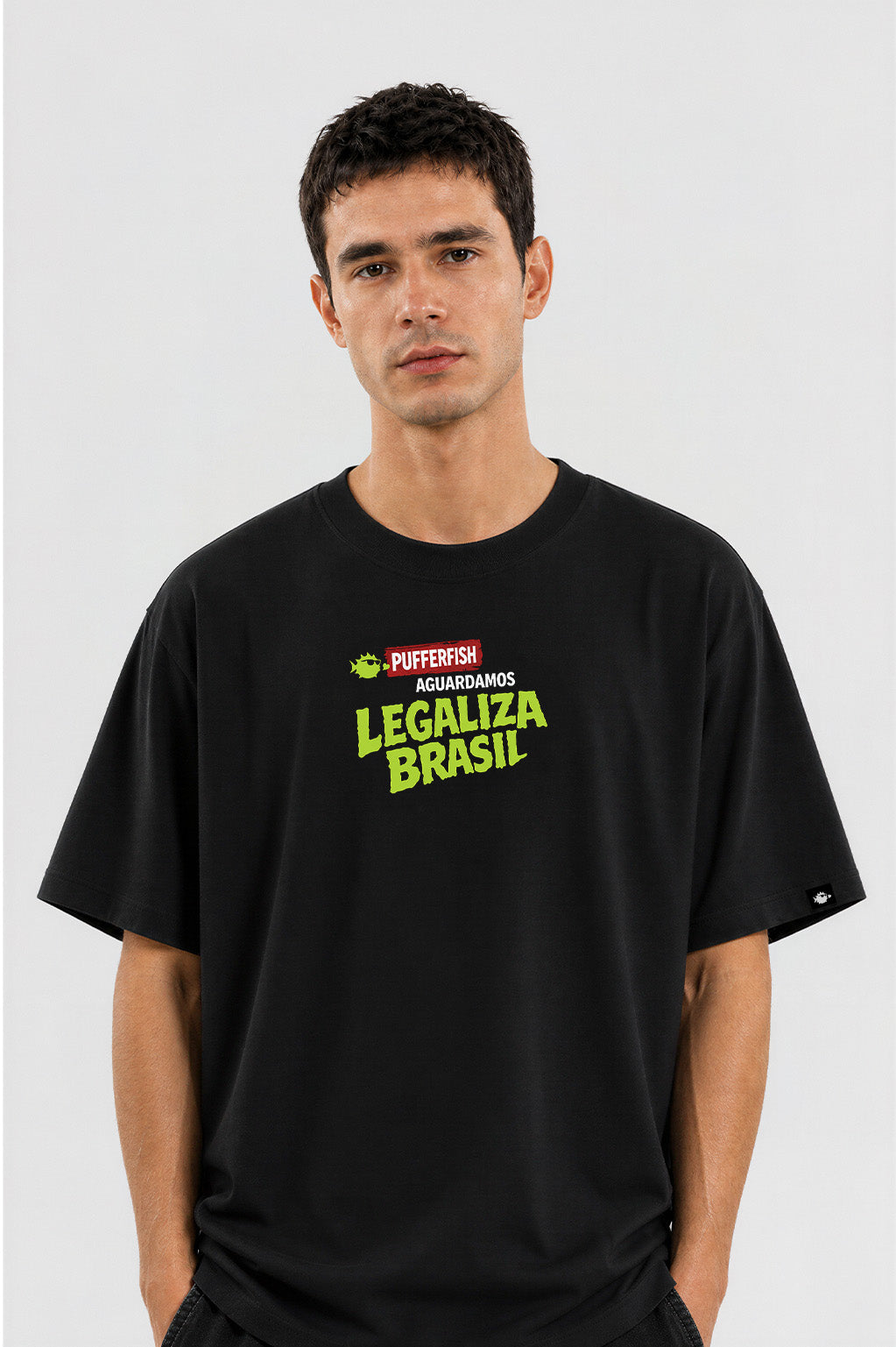 Camiseta Pufferfish Legaliza Brasil look completo
