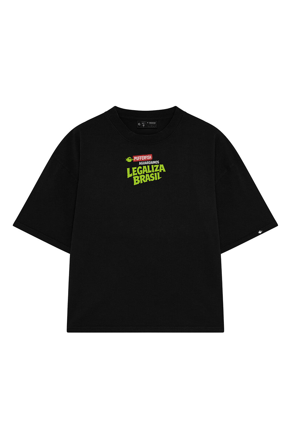 Camiseta Pufferfish Legaliza Brasil vista frontal