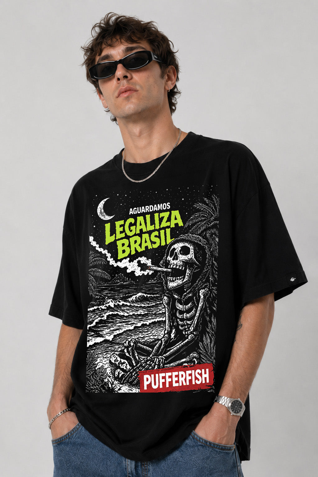 Camiseta Pufferfish Legaliza Brasil Vol 2 look completo