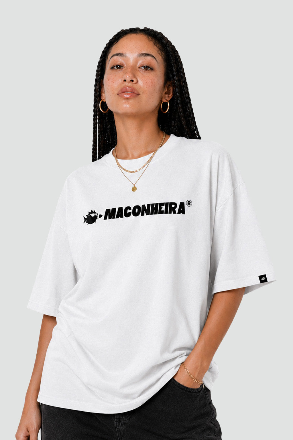Camiseta Pufferfish Maconheira streetwear oversized