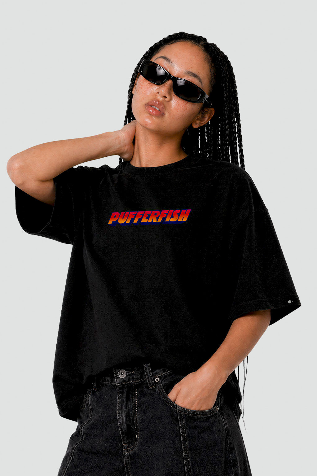 Camiseta Pufferfish No Vaca Yes Drop streetwear oversized