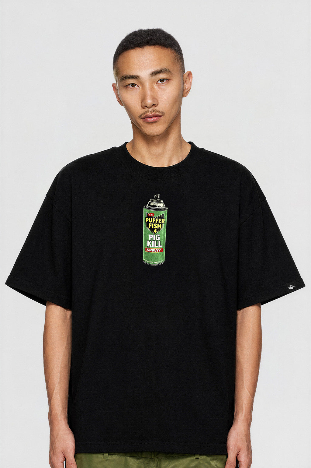 Camiseta Pufferfish Pig Kill streetwear oversized