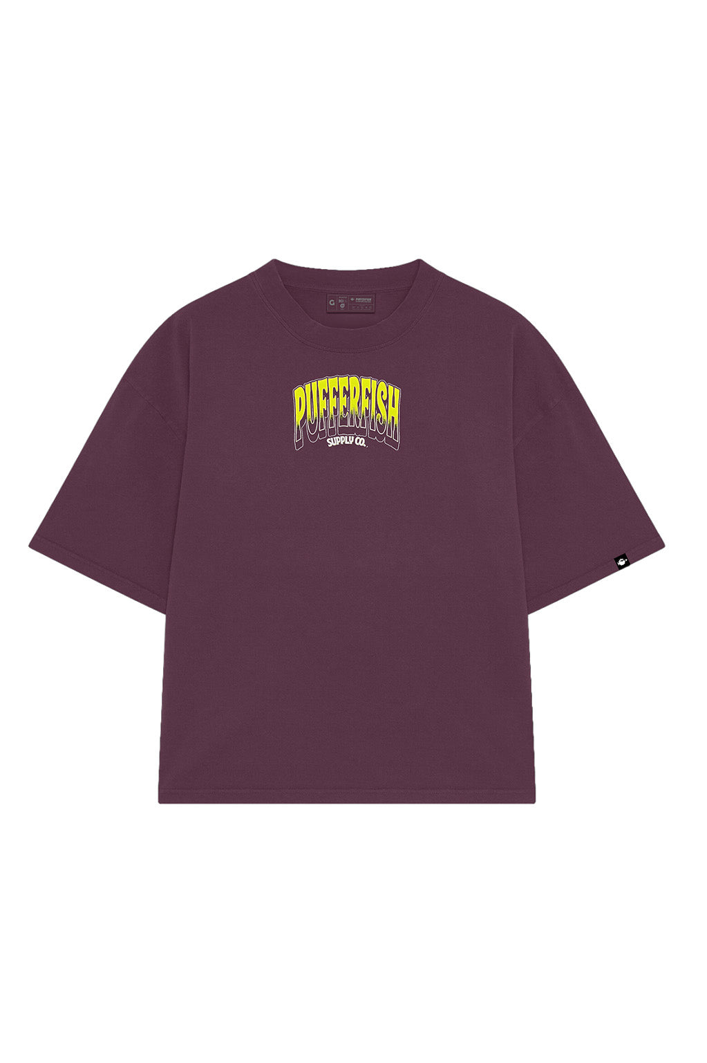 Camiseta Pufferfish Purpe Flavor look streetwear final
