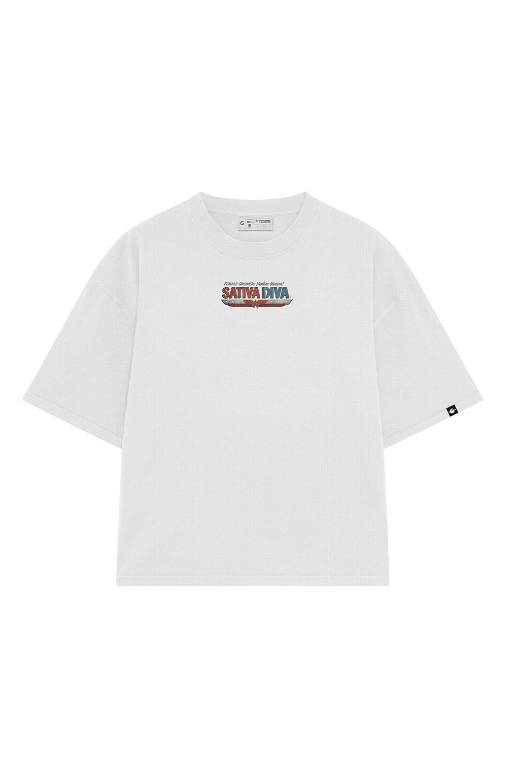 Camiseta Pufferfish Sativa Diva Cultivo vista lateral