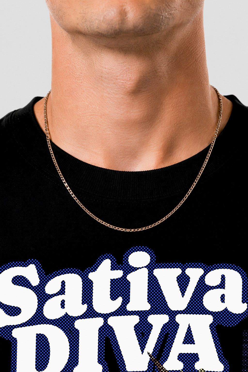 Camiseta Pufferfish Sativa Diva Pin-Up detalhe da estampa