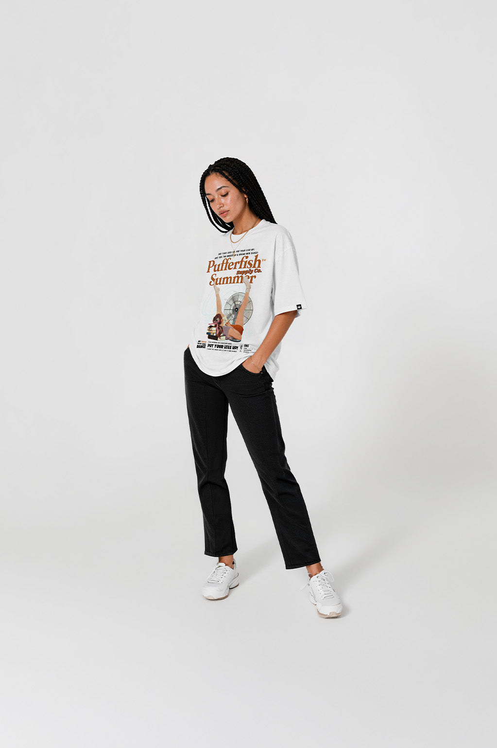 Camiseta Pufferfish Summer vista lateral
